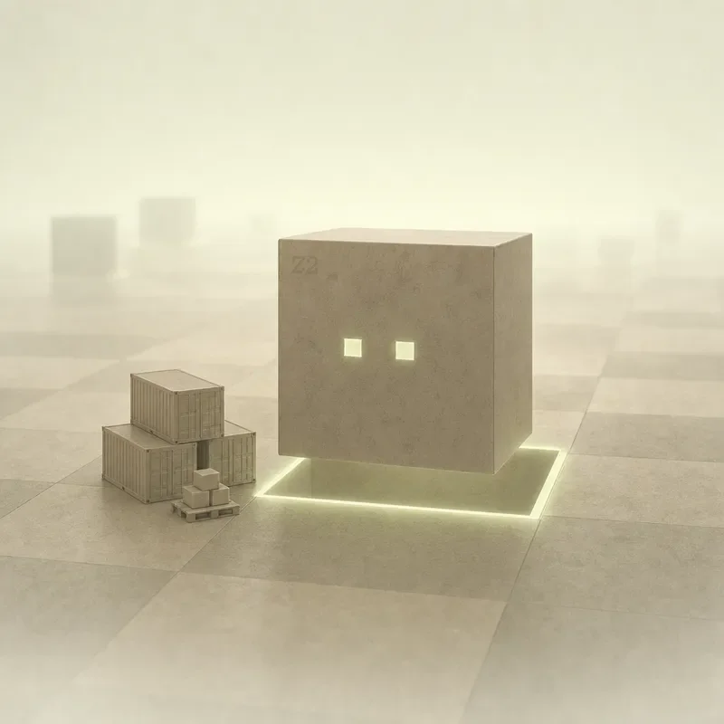 Supply Chain AI Agent: Z2 cube character